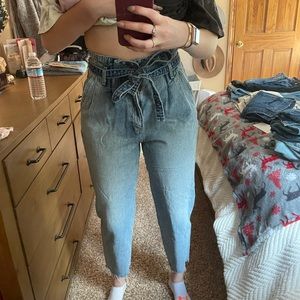 Abercrombie and Fitch paper-bag jeans